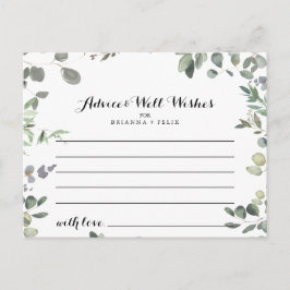 Tarjeta de asesoramiento para Bodas de declive de 