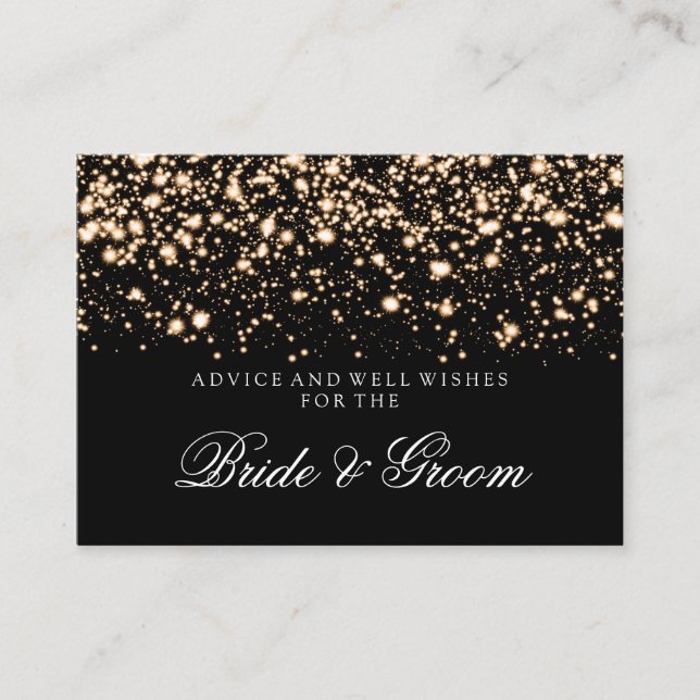 Tarjeta de asesoramiento para bodas Glam Dorado Me (Anverso)