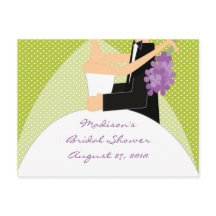 Tarjeta de asesoramiento para la ducha de novia