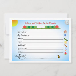 Tarjeta de asesoramiento parental para Baby Shower