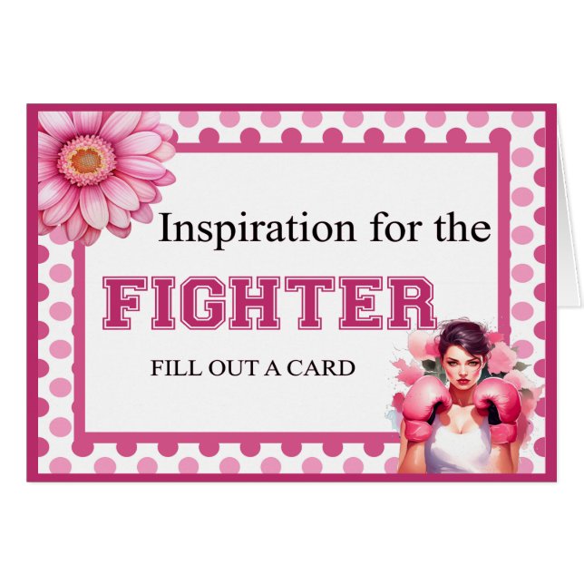 Tarjeta de asesoramiento sobre cáncer de mama flor (Anverso (Horizontal))