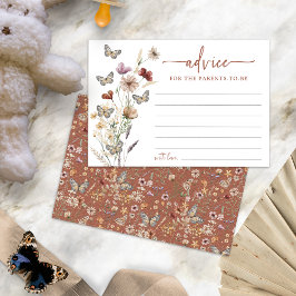 Tarjeta de Asesoramiento Terracotta Boho Wildflowe