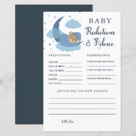 Tarjeta de asesoramiento y predicción del oso con 