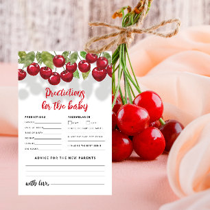 Tarjeta de asesoramiento y predicciones de Baby Sh