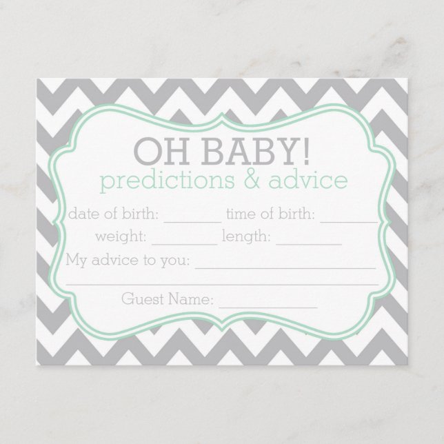 Tarjeta de asesoramiento y predicciones de chevron (Anverso)