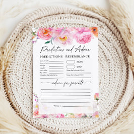 Tarjeta de asesoramiento y predicciones | juego de