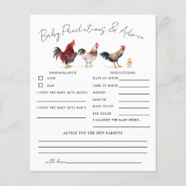 Tarjeta de asesoramiento y predicciones para bebés