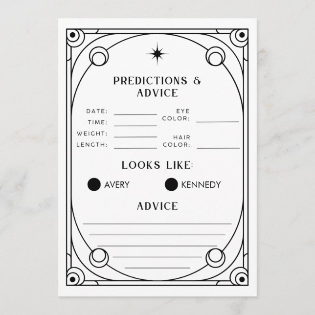 Tarjeta de asesoramiento y predicciones Tarot (Reverso)