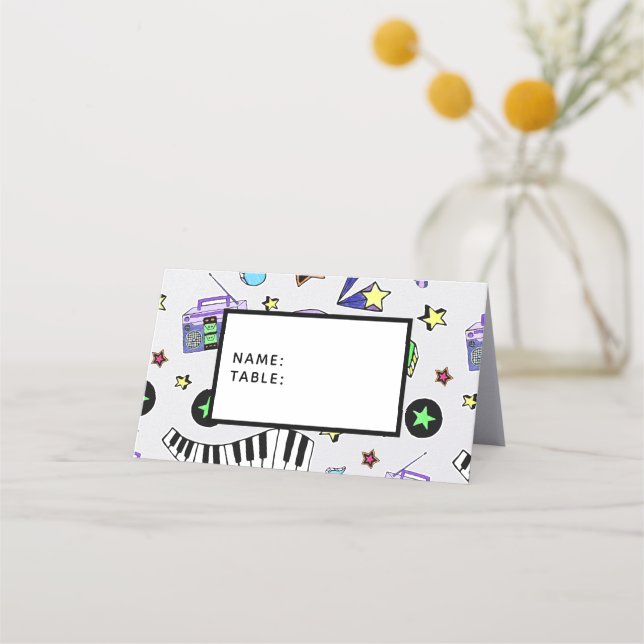 Tarjeta De Asiento Activar la música (Anverso)