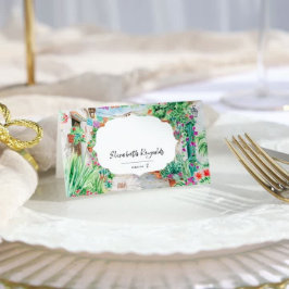 Tarjeta De Asiento Acuarela Sayulita México | BODA