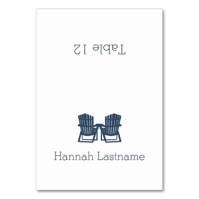 Tarjeta de asiento Adirondack Chairs (Anverso)