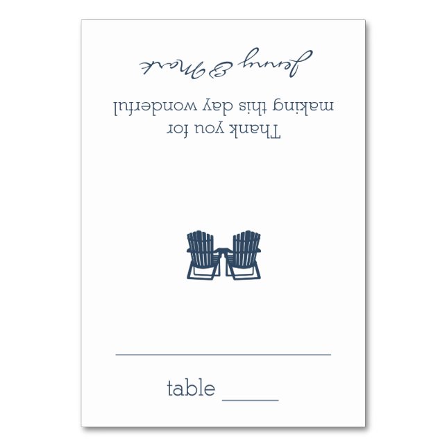 Tarjeta de asiento Adirondack Chairs (Anverso)