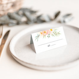 Tarjeta De Asiento Airy Floral Boda