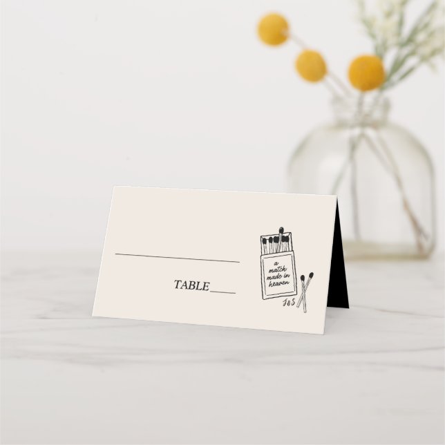Tarjeta De Asiento Ajuste de posición de Boda en el cielo (Anverso)