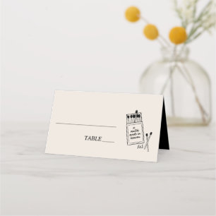 Tarjeta De Asiento Ajuste de posición de Boda en el cielo