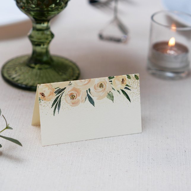 Tarjeta De Asiento Almuerzo Floral de Boda para la Novia (Subido por el creador)
