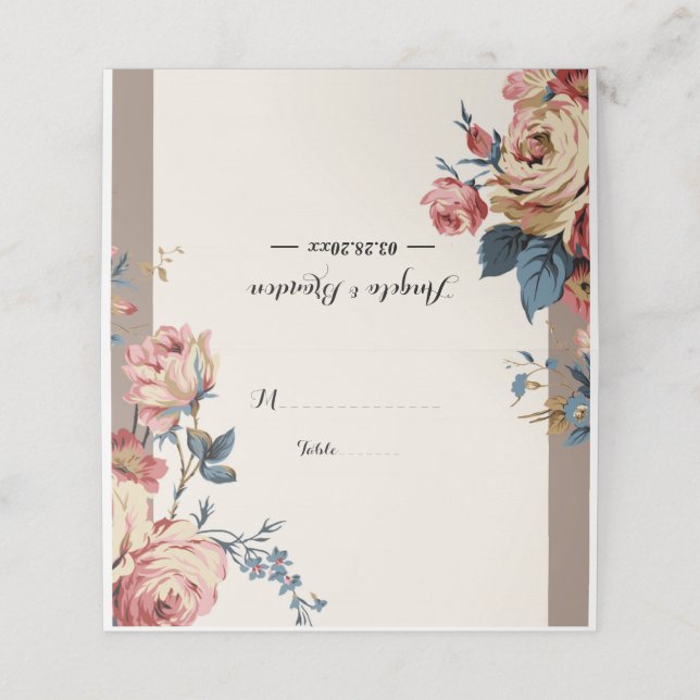 Tarjeta De Asiento amado (Exterior desplegado)