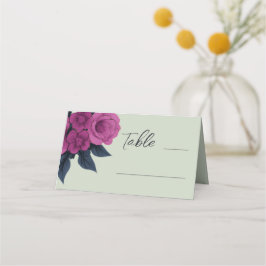 Tarjeta De Asiento Amantes Góticos Románticos Minimalistas Elegantes