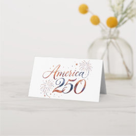 Tarjeta De Asiento America 250th Anniversary Fireworks – Elegant 