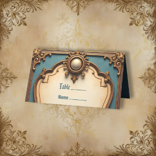 Tarjeta De Asiento Amor eterno, elegancia surrealista al estilo steam