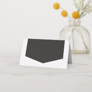 Tarjeta De Asiento Añadir su propio texto ligero y gris oscuro