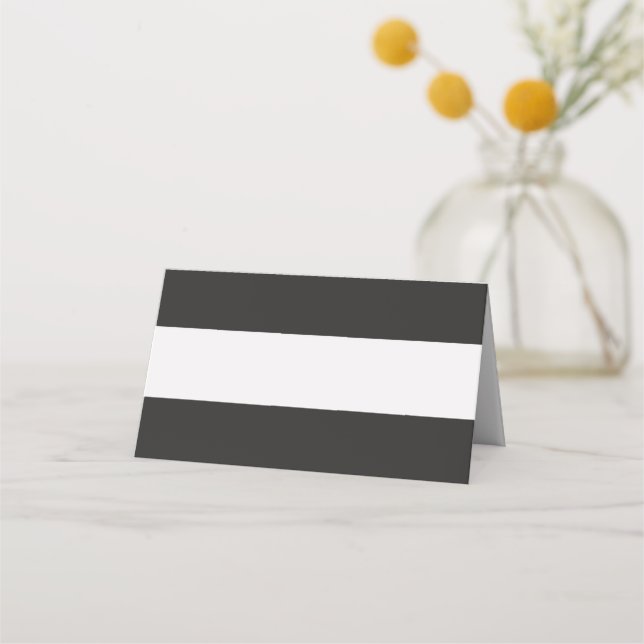 Tarjeta De Asiento Añadir tu propio texto moderno gris oscuro y claro (Anverso)