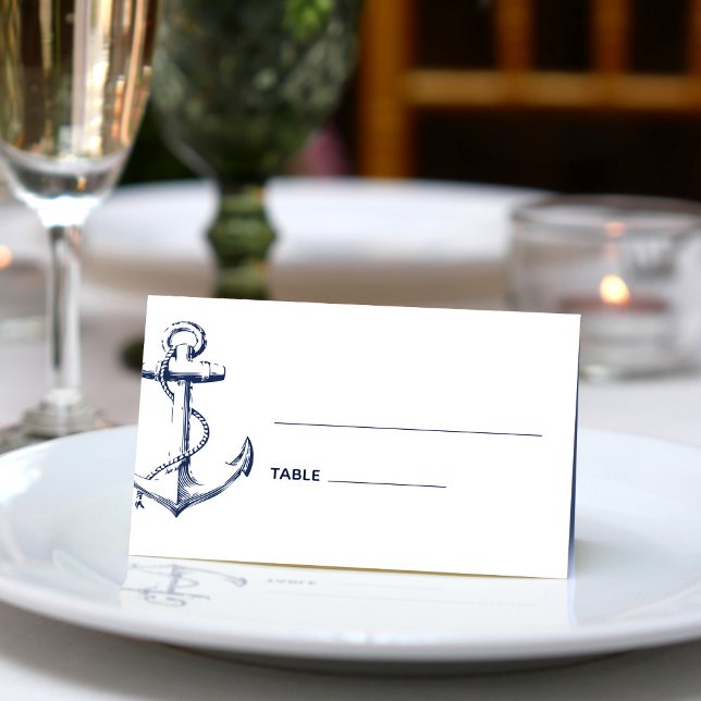 Tarjeta De Asiento Anclaje náutico de la Marina (Subido por el creador)