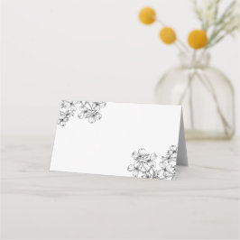 Tarjeta De Asiento Anemone Bouquet Boda Place Card