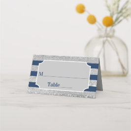 Tarjeta De Asiento Armada, franjas grises bar Mitzvah