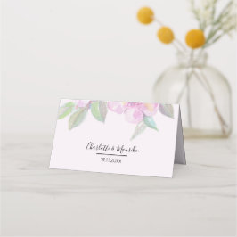Tarjeta De Asiento Arte artístico Boho floral acuarela