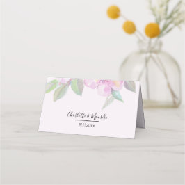 Tarjeta De Asiento Arte artístico Boho floral acuarela