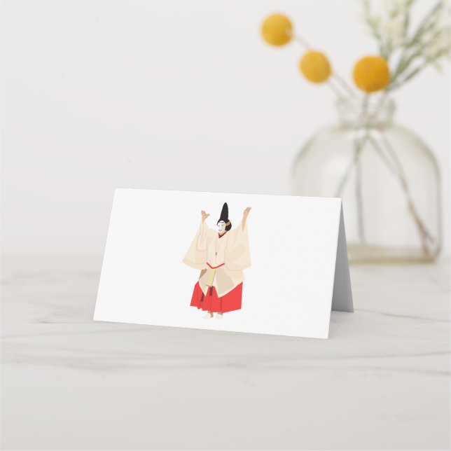 Tarjeta De Asiento Arte de performance japonés (Anverso)