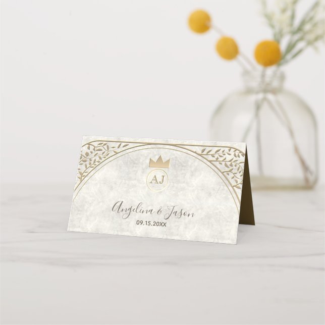 Tarjeta De Asiento Arte Deco Antiguo (Reverso)