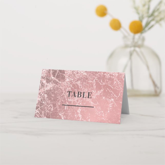 Tarjeta De Asiento Asientos de mesa de mármol de cristal moderno colo (Anverso)