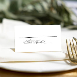 Tarjeta De Asiento Asientos de recepción de caligrafía elegante boda