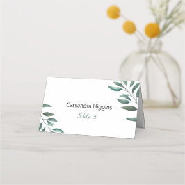 Tarjeta De Asiento Asientos para invitados con nombre minimalista de
