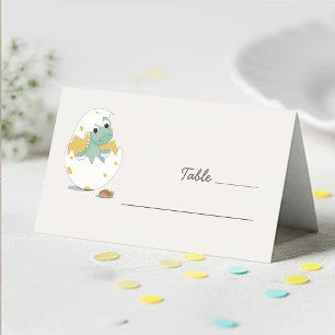 Tarjeta De Asiento Atracciones infantiles temáticas de huevos de dino