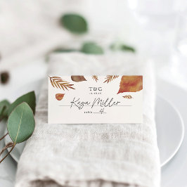 Tarjeta De Asiento Autumn Leaves Boda