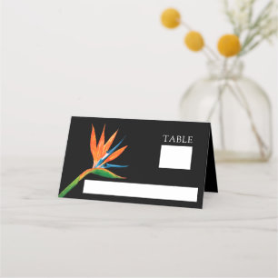 Tarjeta De Asiento Ave tropical del Boda botánico del paraíso