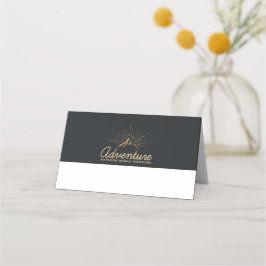 Tarjeta De Asiento Aventura Explorar Dream Discover Typography