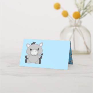 Tarjeta De Asiento Baby Shower Blue de Donkey