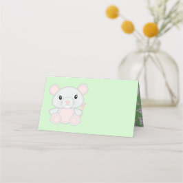 Tarjeta De Asiento Baby Shower de mouse