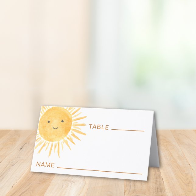 Tarjeta De Asiento Baby Shower de Sun (Subido por el creador)