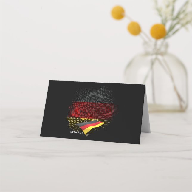Tarjeta De Asiento bandera de Alemania (Anverso)
