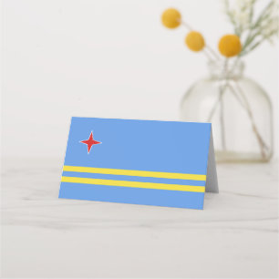Tarjeta De Asiento Bandera de Aruba
