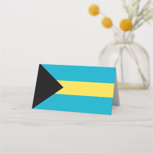Tarjeta De Asiento Bandera de Bahamas