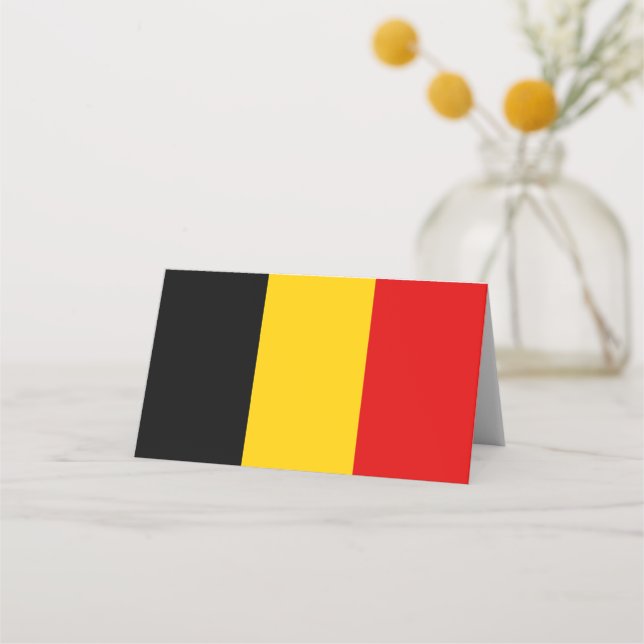Tarjeta De Asiento Bandera de Bélgica (Anverso)