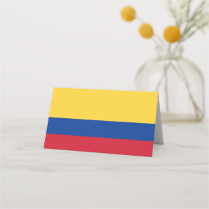 Tarjeta De Asiento Bandera de Colombia