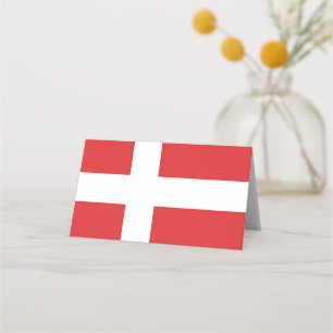 Tarjeta De Asiento Bandera de Dinamarca