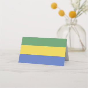 Tarjeta De Asiento Bandera de Gabón